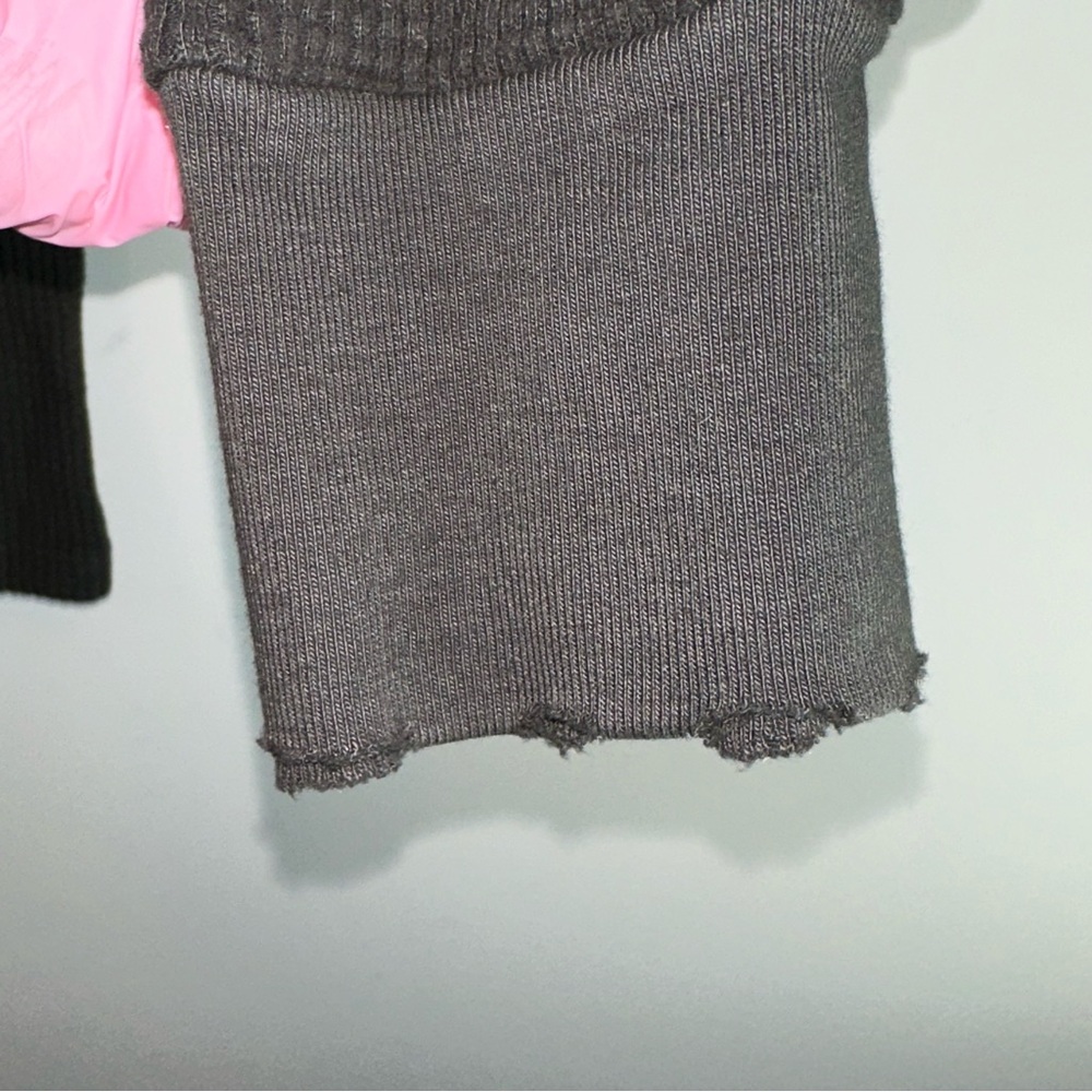Cotton Citizen Waffle Knit Black Women’s Long Sleeve Shirt Dress Size M - Picture 5 of 10